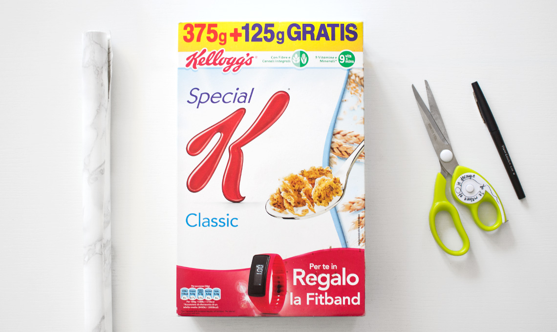 da scatola di cereali a portariviste