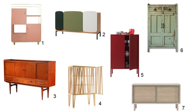 7 credenze tra vintage e design contemporaneo