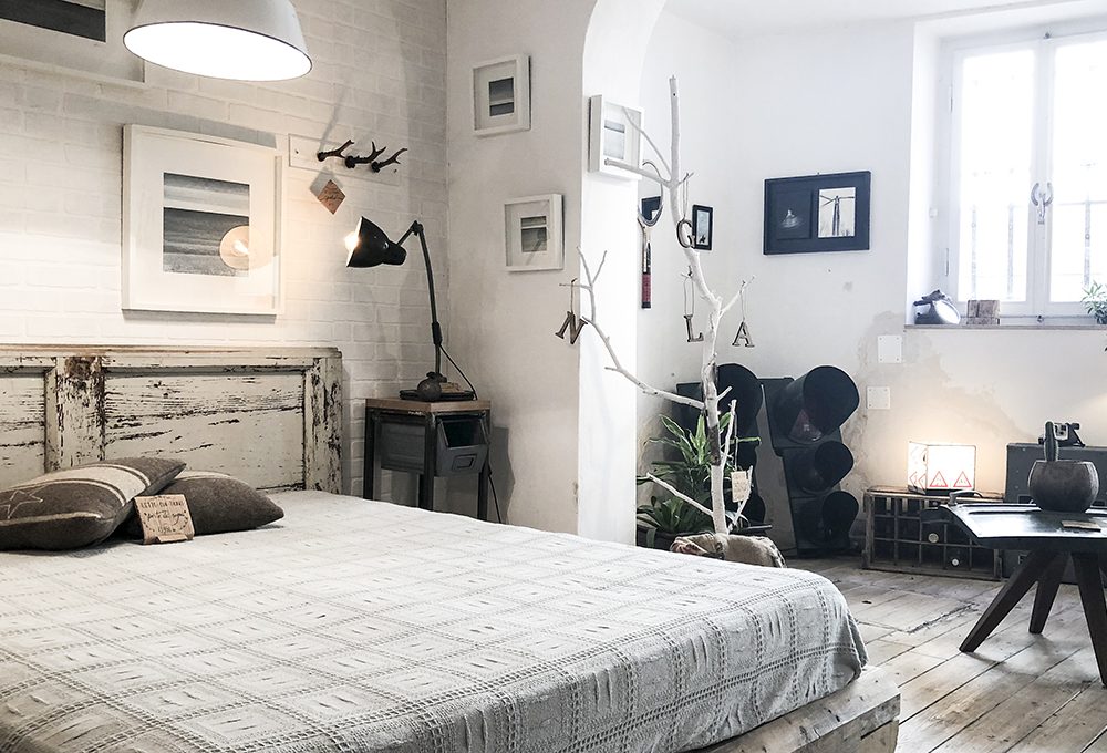 Restyling della camera da letto in stile vintage