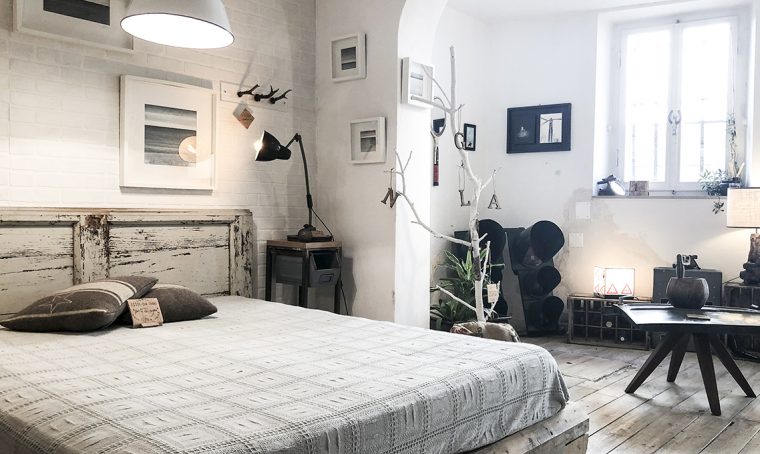 Restyling della camera da letto in stile vintage