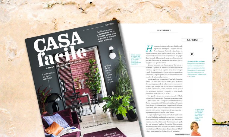 CasaFacile di gennaio 2019: l’editoriale del direttore