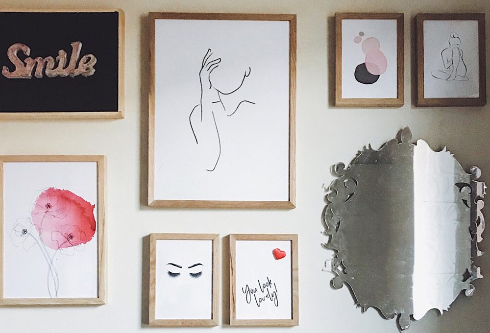6 consigli per decorare le pareti con una ‘gallery wall’