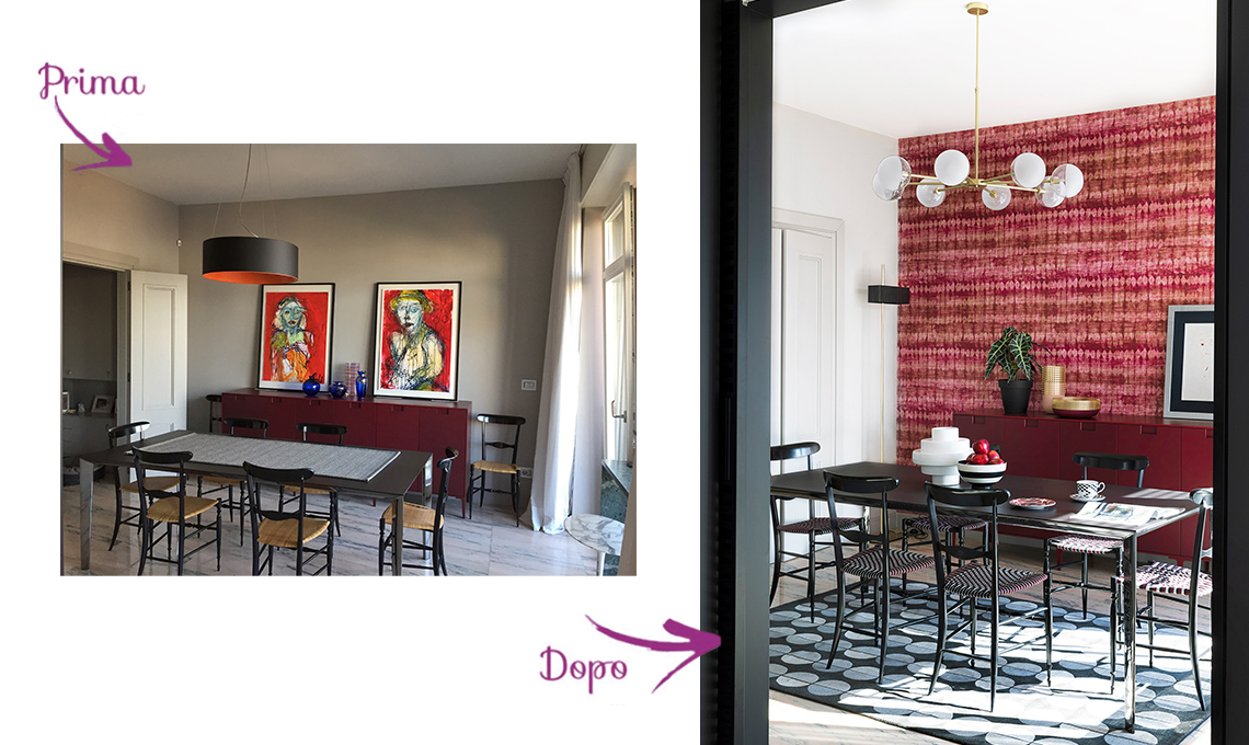 casafacile-prima e dopo-arredare-colori-forti-viola