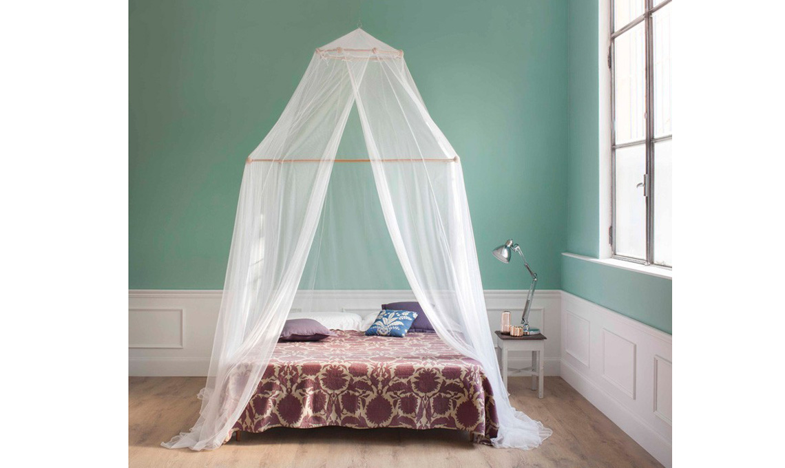 zanzariera per letto a baldacchino moderno
