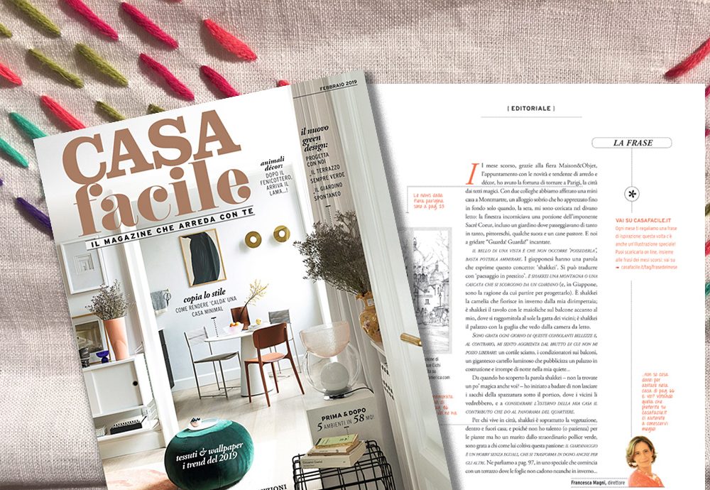 CasaFacile di febbraio 2019: l’editoriale del direttore