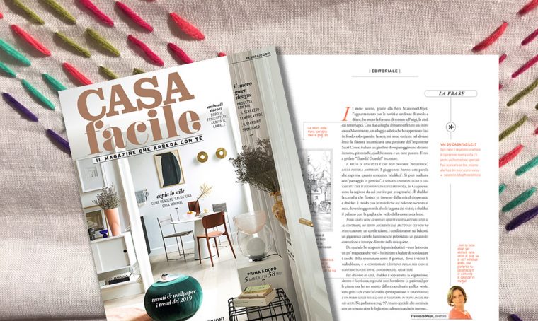 CasaFacile di febbraio 2019: l’editoriale del direttore