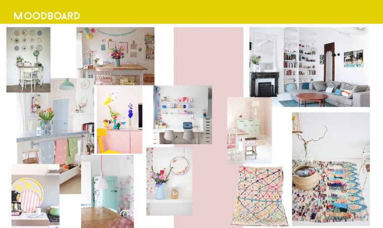 Consigli di colori per il soggiorno nei toni pastello