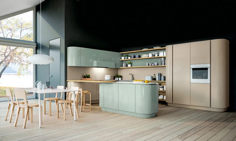 Tendenze in cucina: arredi dalle linee curve