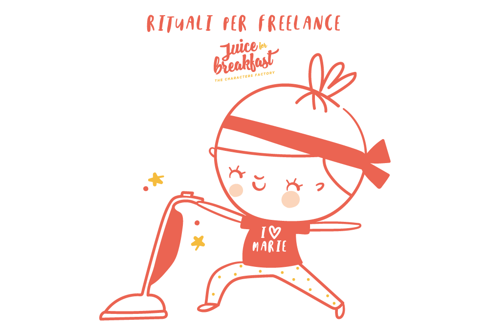 Come riordinare il luogo di lavoro e rituali per freelance