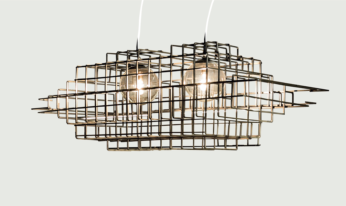 lampada stile industriale