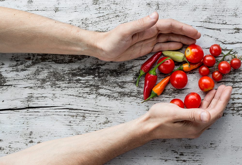 Come realizzare un centrotavola con le verdure