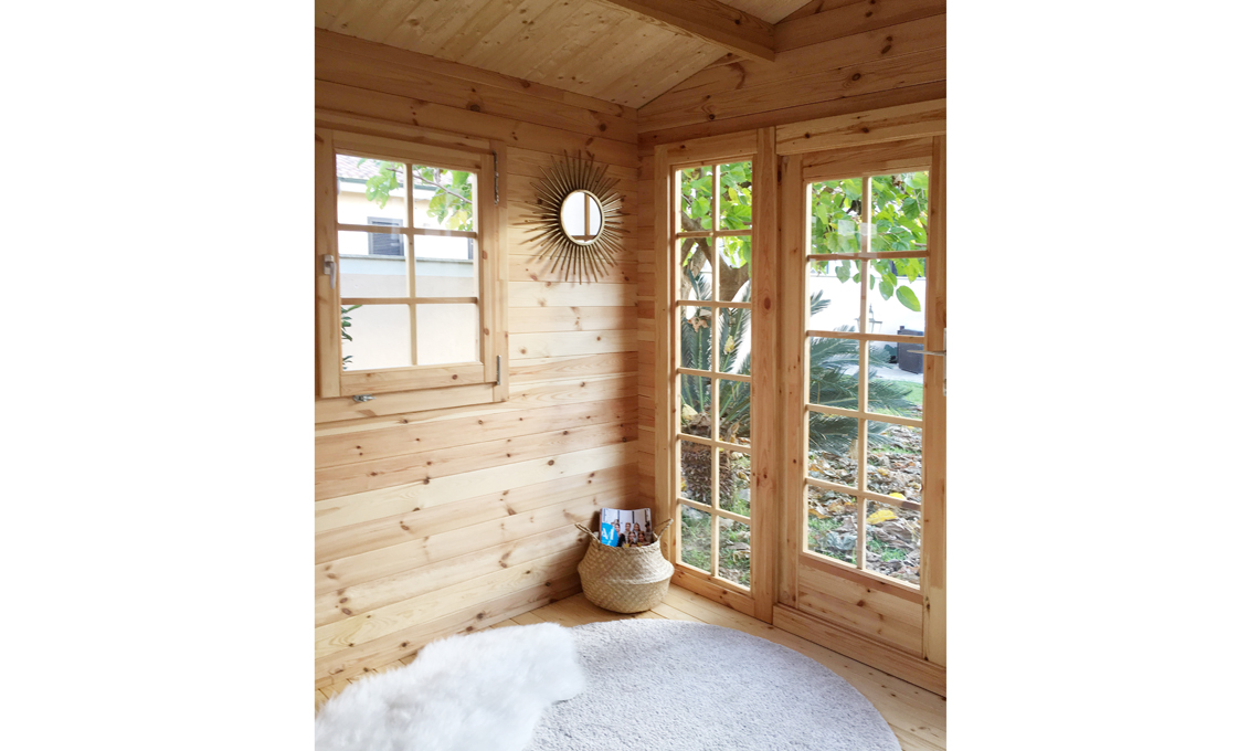 casetta legno giardino