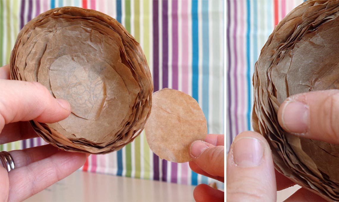nidi di carta per pasqua