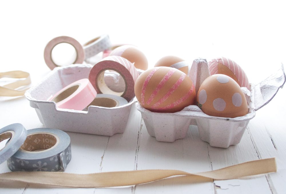 Come decorare le uova pasquali con i washi tape