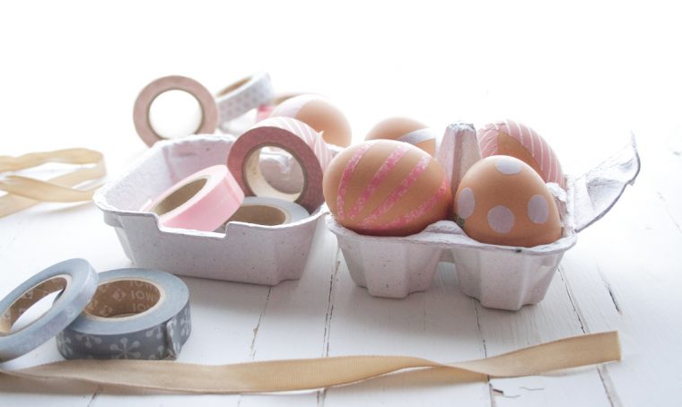 Come decorare le uova pasquali con i washi tape