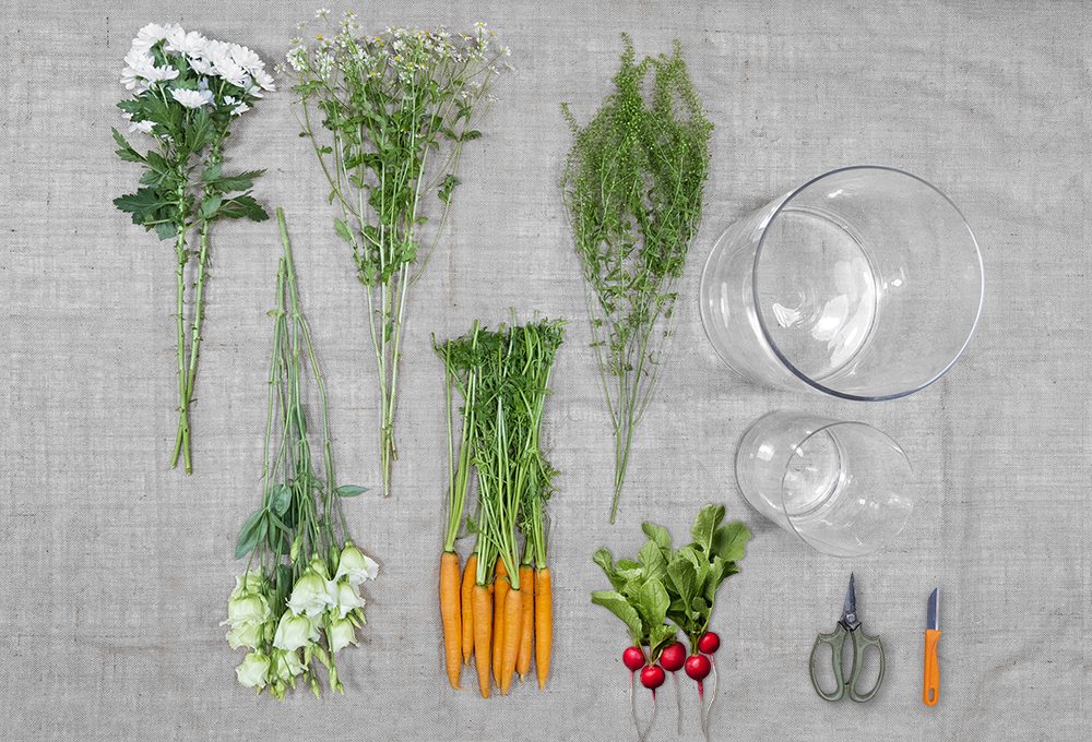 Come si fa la Matrioska di fiori e verdure