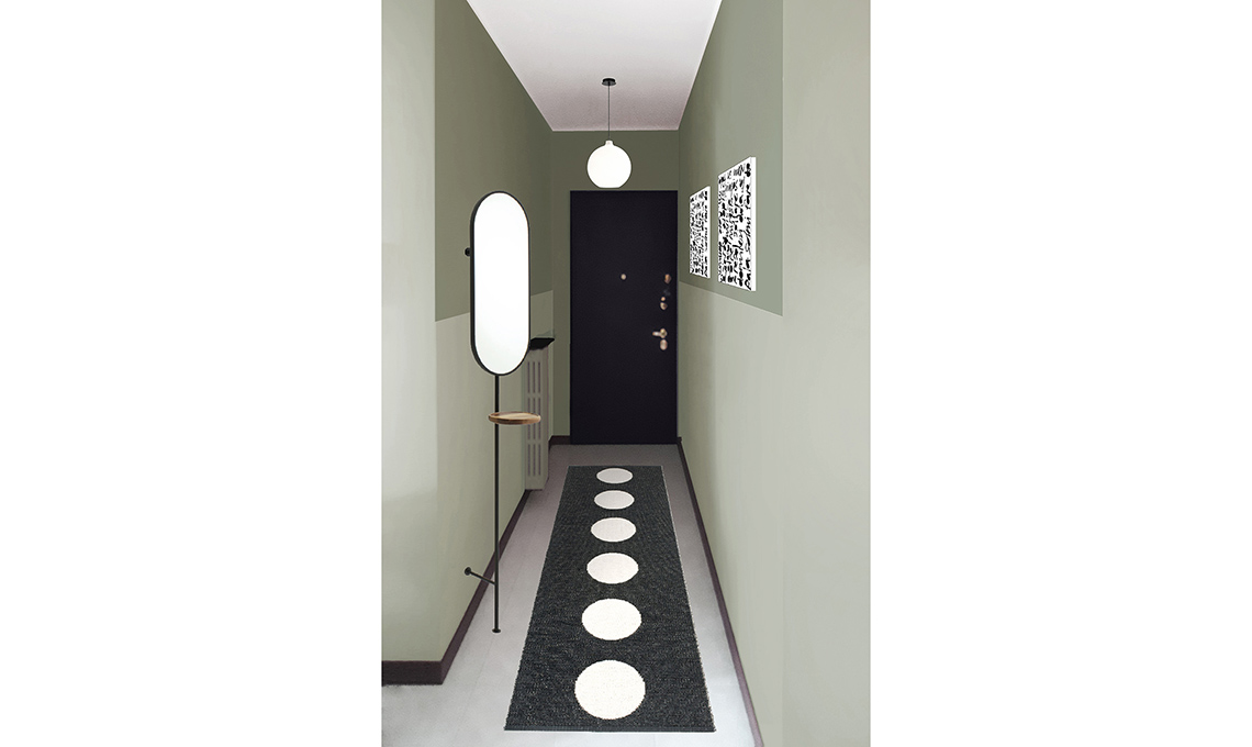 restyling corridoio color verde salvia