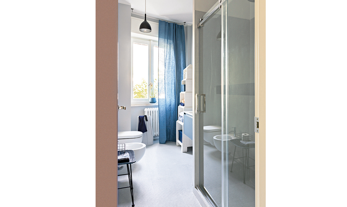 bagno azzurro dopo