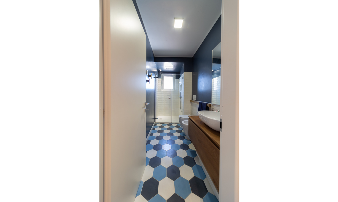 bagno blu