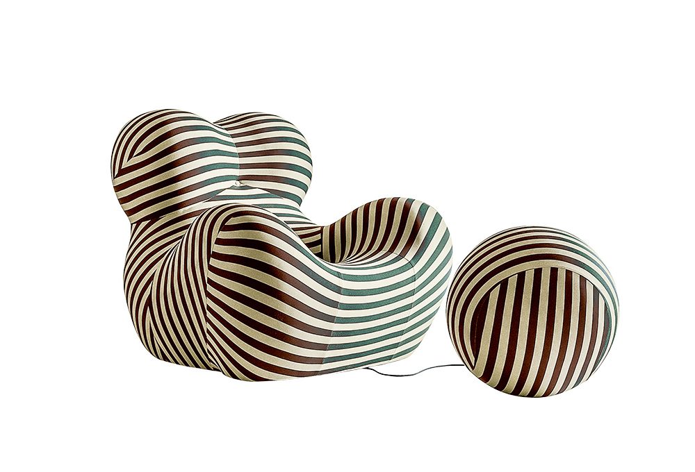 Icone del design: la poltrona con pouf serie UP5 e 6