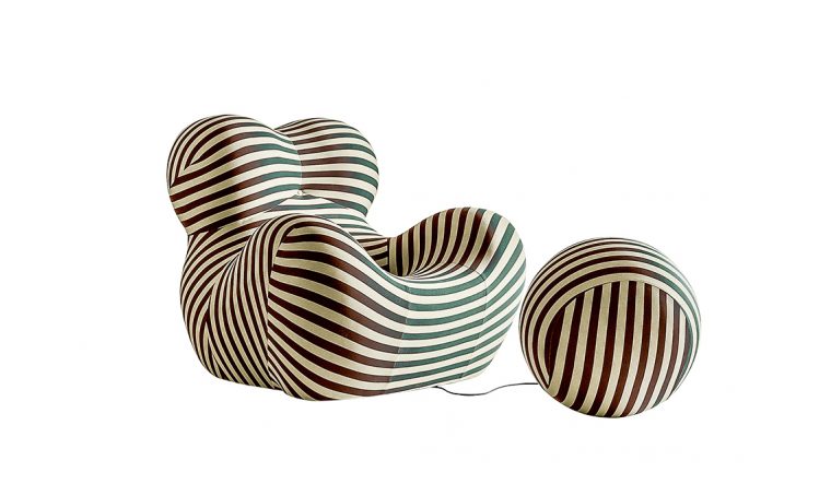 Icone del design: la poltrona con pouf serie UP5 e 6