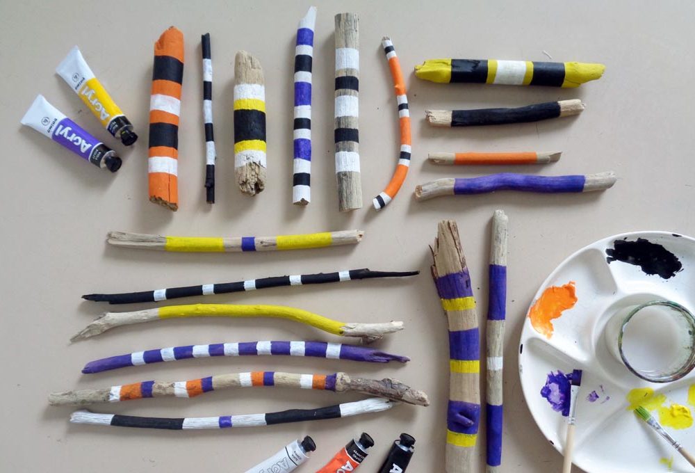 Decorare con i legni trovati sulla spiaggia