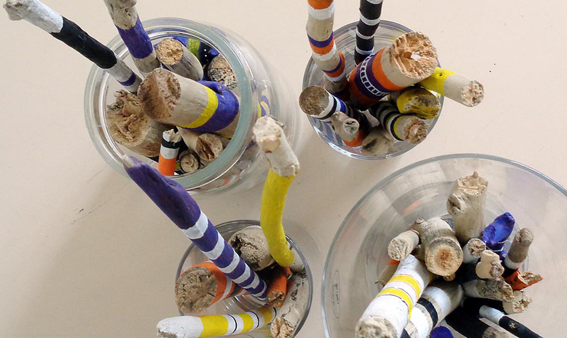 Decorare con i legni trovati sulla spiaggia