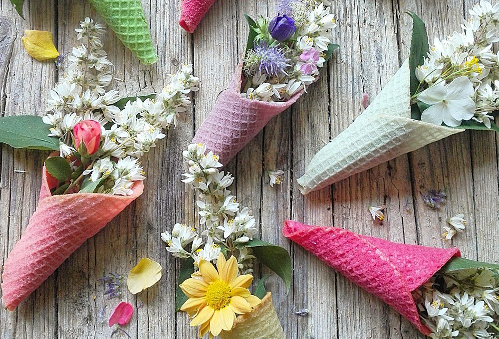 Come realizzare le cialde colorate