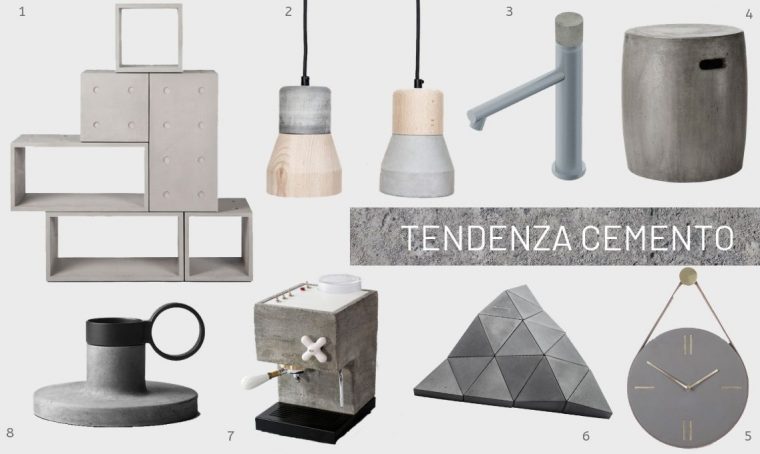 Tendenza cemento: : 8 idee shopping