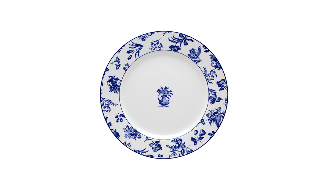 mise en place nei toni del blu