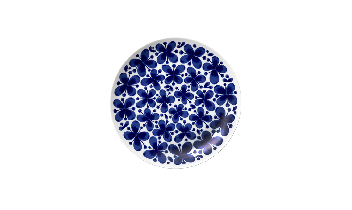 mise en place nei toni del blu