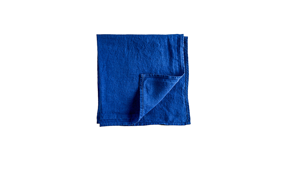 mise en place nei toni del blu