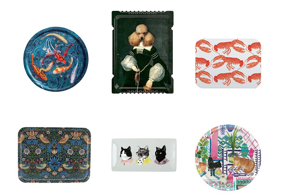 8 vassoi animalier