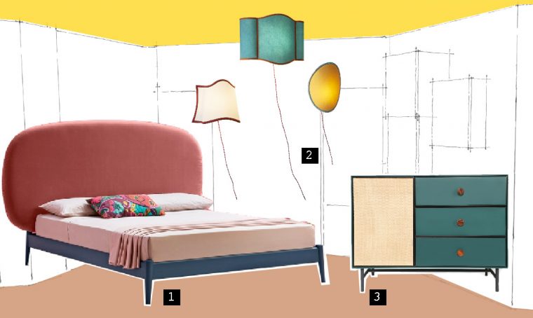 3 ispirazioni per una camera da letto in stile rétro