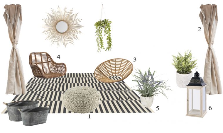Arredare il terrazzo in stile rustico-chic