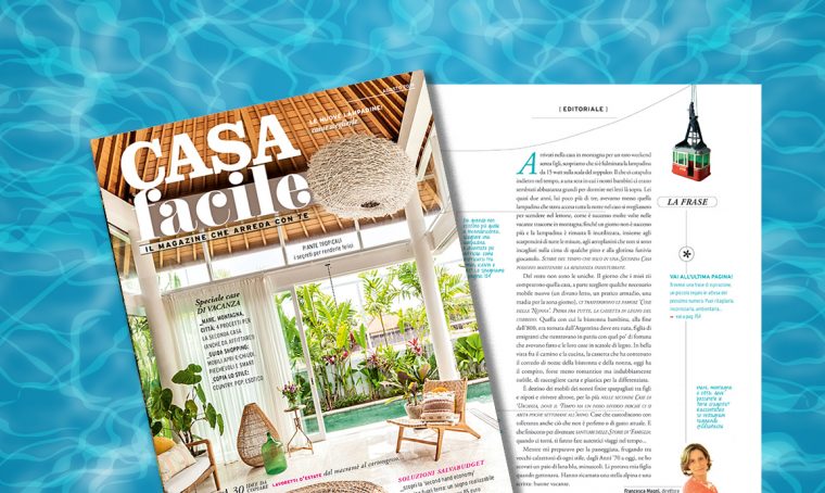 CasaFacile di agosto 2019: l’editoriale del direttore