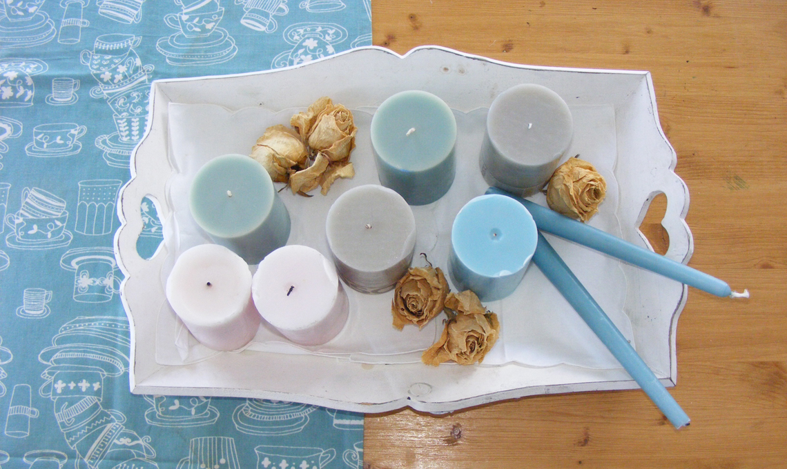 Candele azzurre
