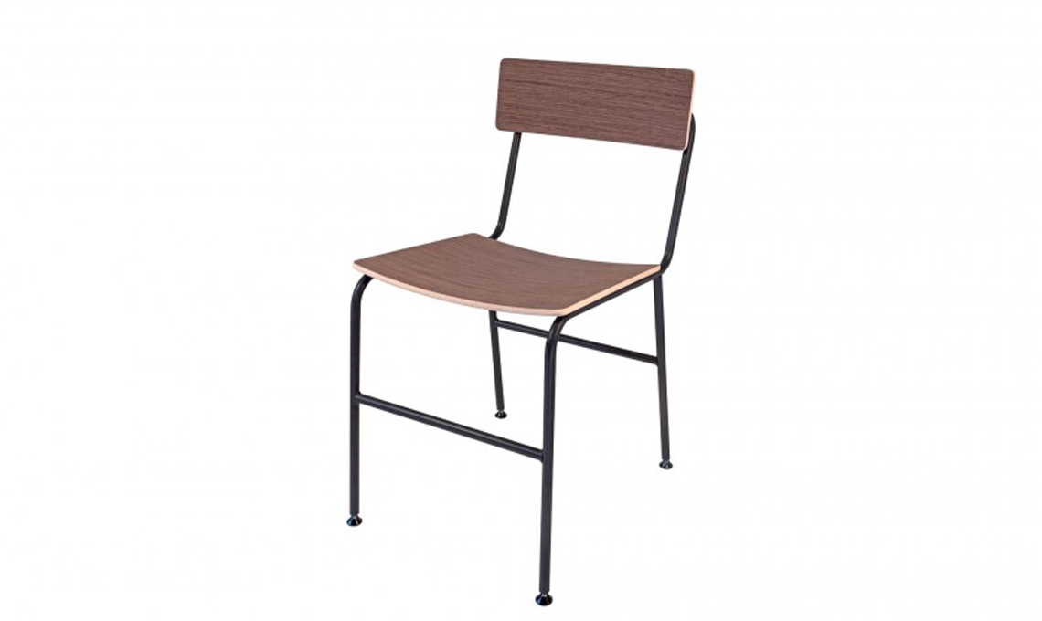 Sedia legno e metallo