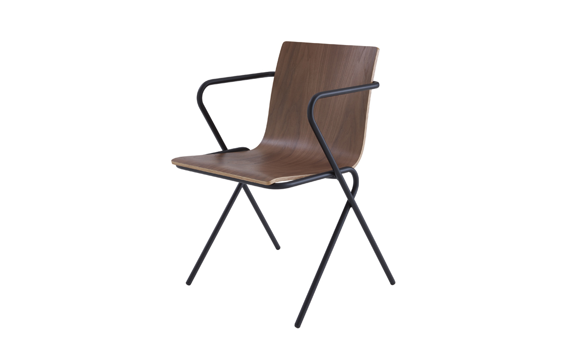 sedia legno metallo