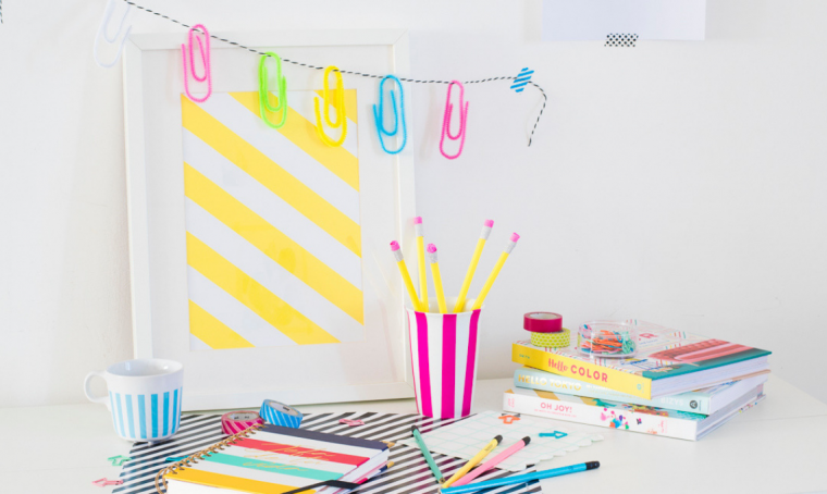 Back to school: la ghirlanda di graffette