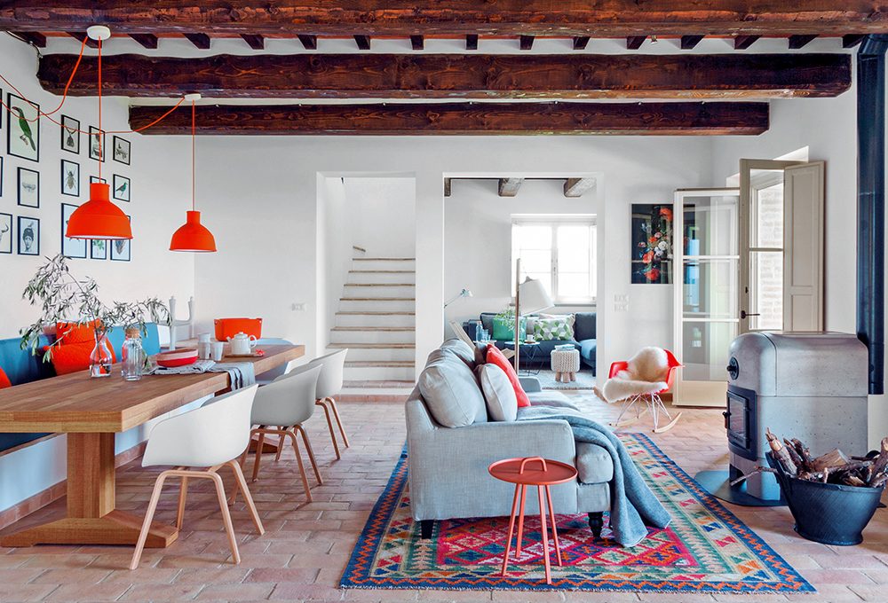 Casale in Umbria in stile country nordico