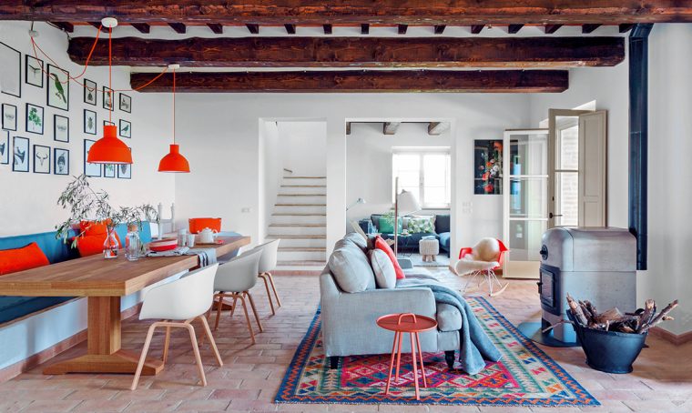 Casale in Umbria in stile country nordico