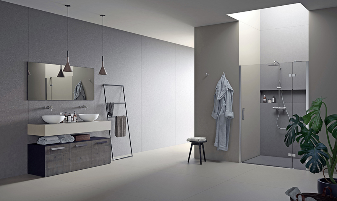 secondo bagno con doccia passante