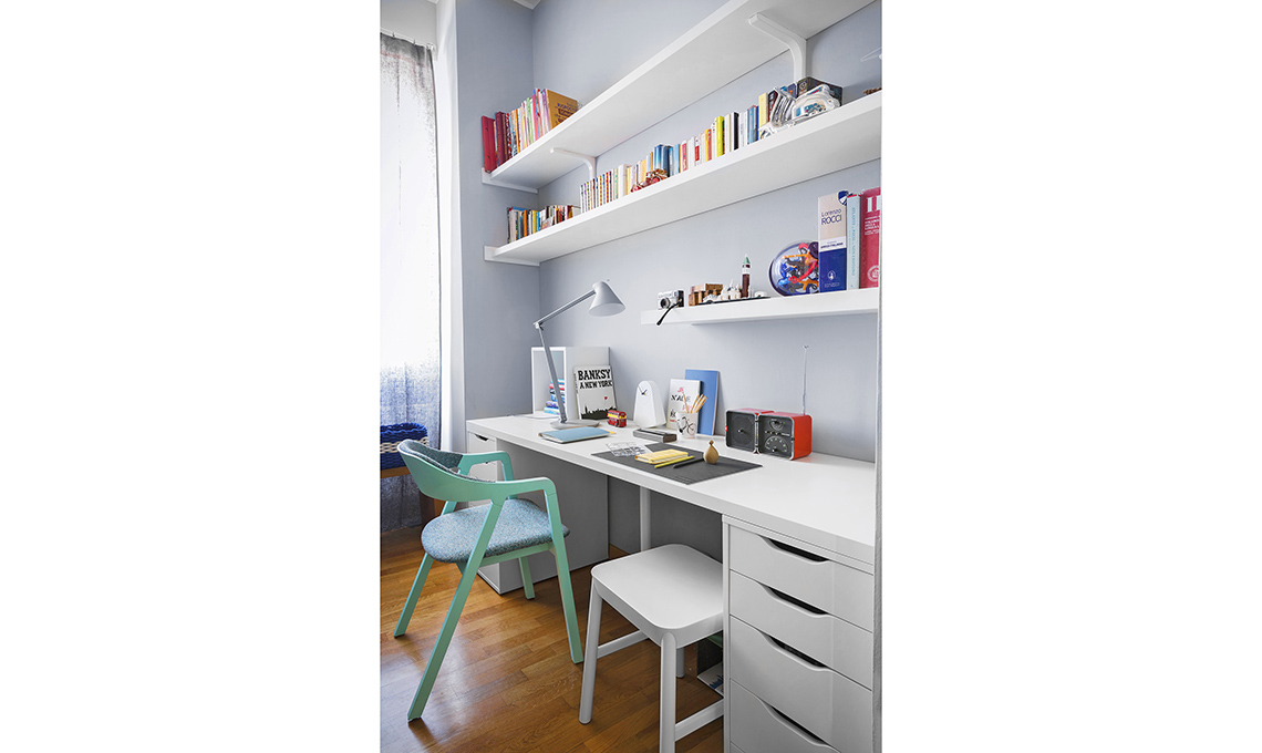 casa prima e dopo scrivania