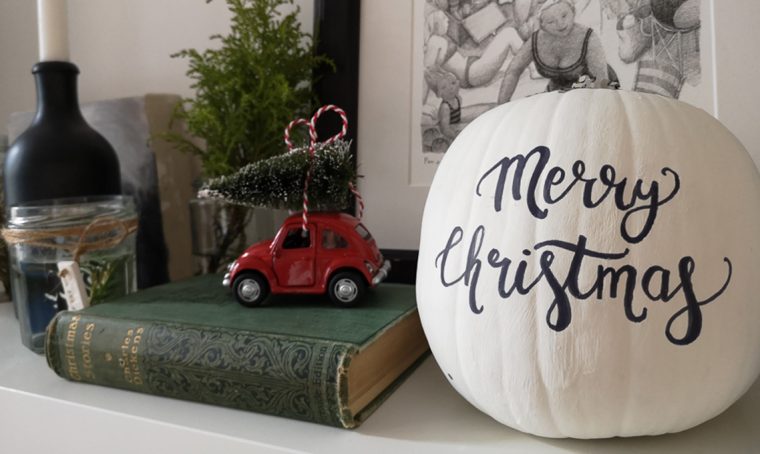 Riutilizza le zucche come decorazione per Natale