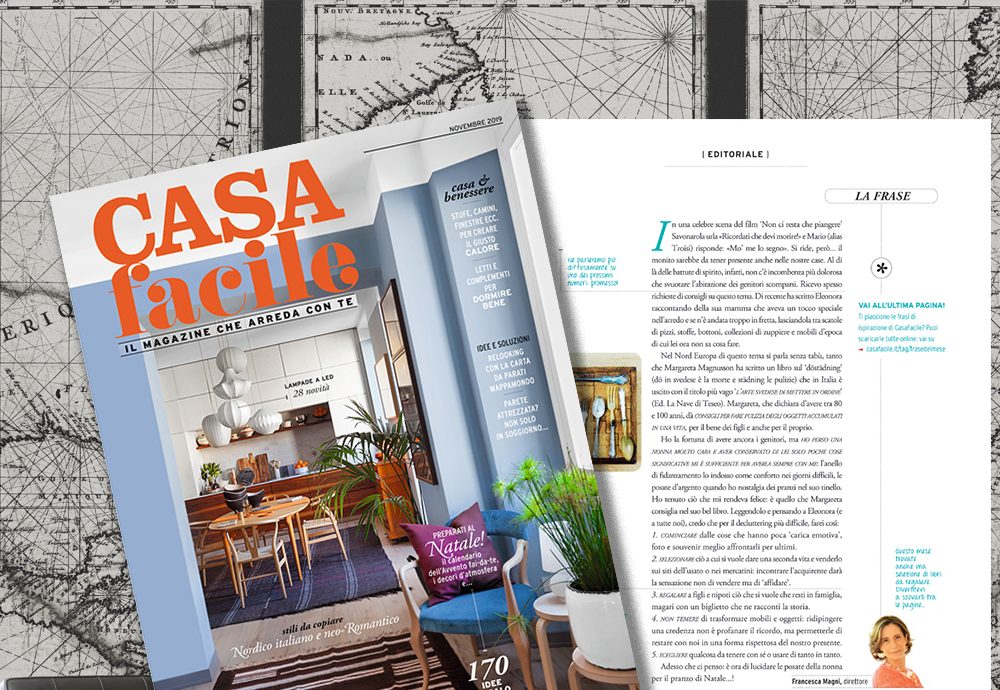 CasaFacile di novembre 2019: l’editoriale del direttore