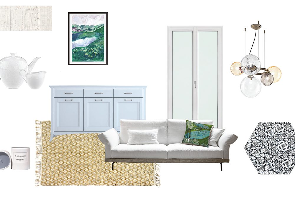 Arredare il living in stile nordic sweet