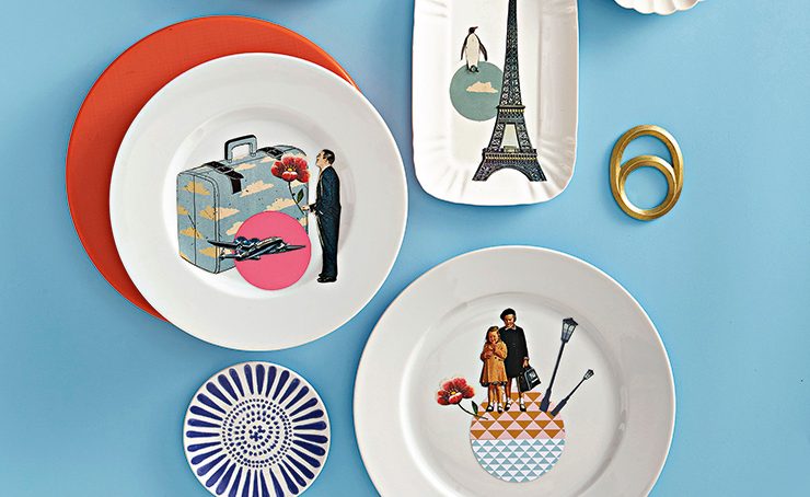 Collage: come realizzare i piatti decorativi