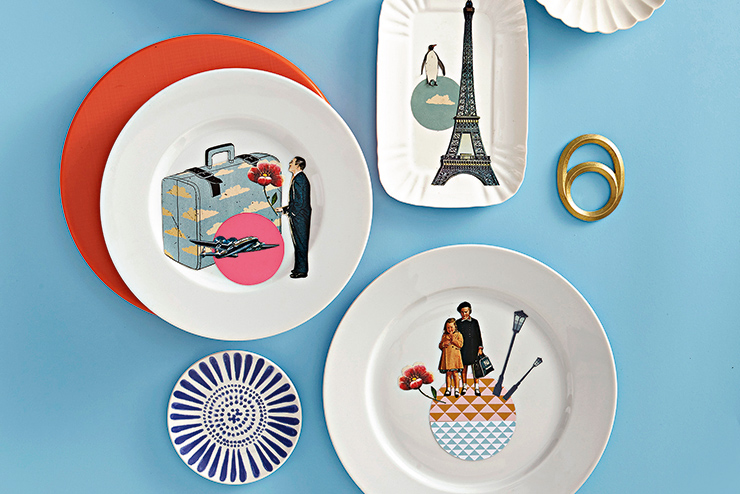 Collage: come realizzare i piatti decorativi