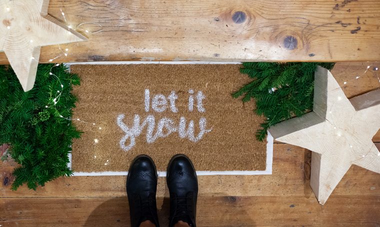 Come personalizzare lo zerbino per Natale